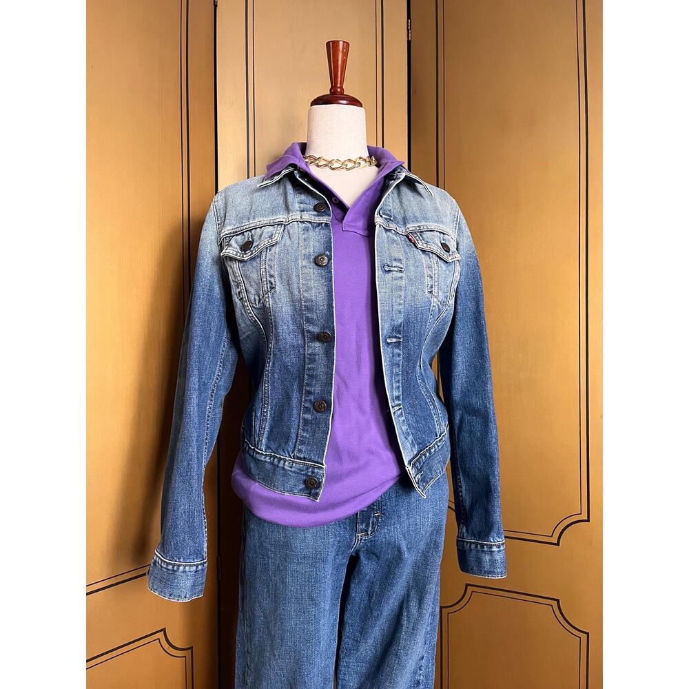 Ralph Lauren polo shirt in purple cotton, size S